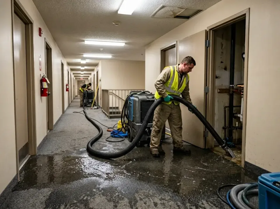 multi-unit-apartment-hallway-f-005 — frequently asked questions, Emergency Burst Pipe Water Extraction & Removal in Stevensv…